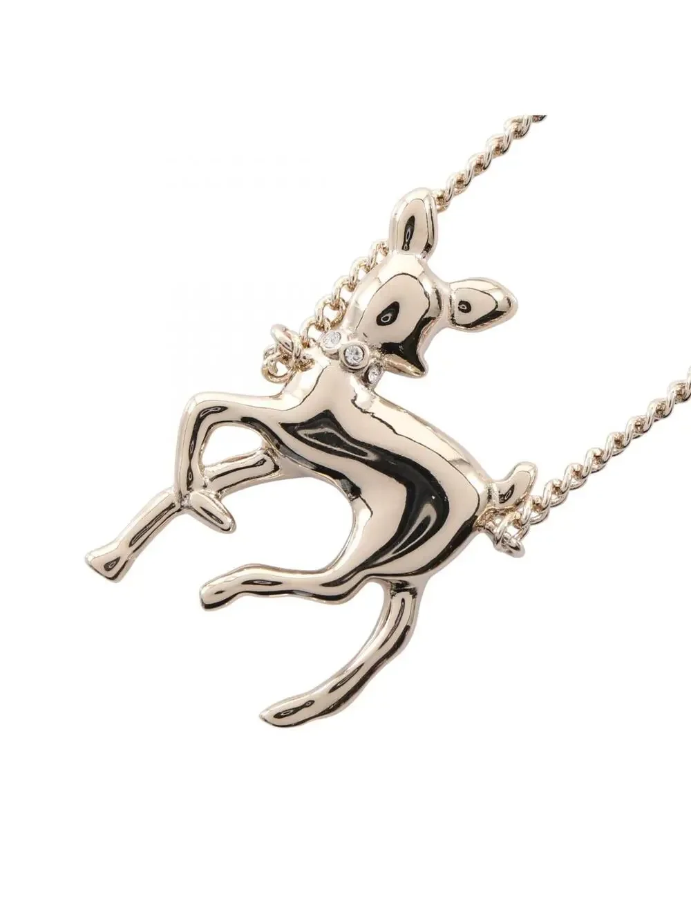 Chanel Cc Logo Pendant Necklace Gold- #244065C14B